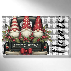 Weihnachtsgnome Namenschild