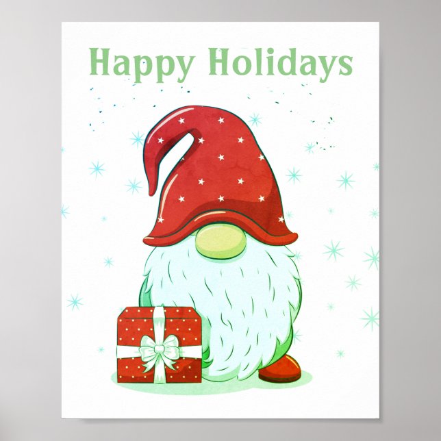 Weihnachtsgnome Poster (Vorne)