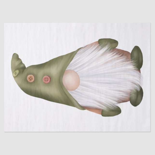 Weihnachtsgnome Seidenpapier (Vorderseite)