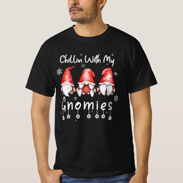 Weihnachtsgnomen für Kinder mit meinen Gnomen Nied T-Shirt (Vorderseite)