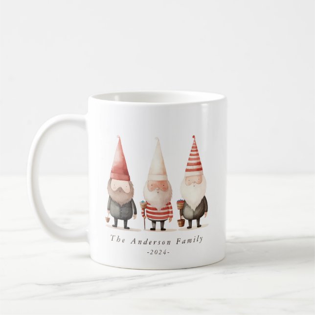 Weihnachtsgnomen-Tasse Kaffeetasse (Links)