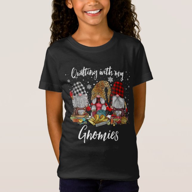Weihnachtsgnomenen-Urlaub mit meinen Gnomen T-Shirt (Vorderseite)