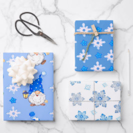 Weihnachtsgnomes Geschenkpapier Set