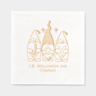 Weihnachtsgnomes JOY Company / Familienname Servietten Mit Folie