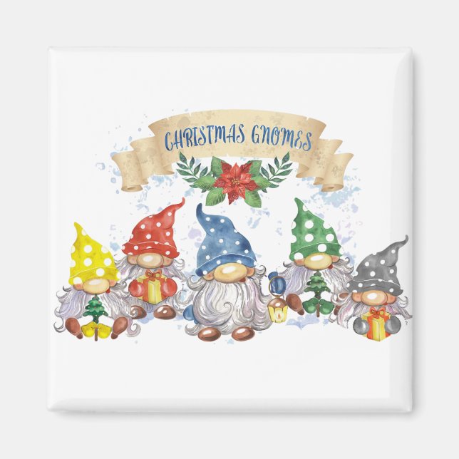 Weihnachtsgnomes Magnet (Vorne)