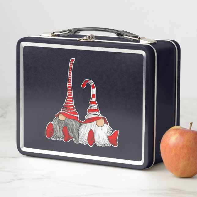 Weihnachtsgnomes Metall Brotdose (Beispiel)