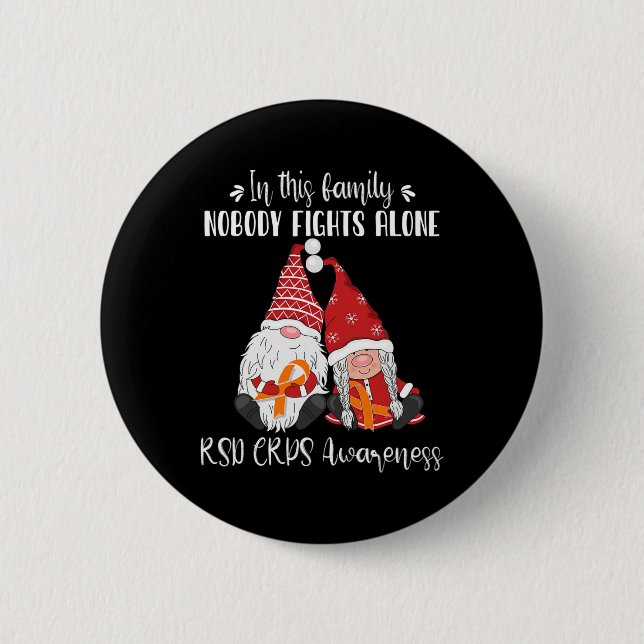 Weihnachtsgnomes Rsd Crps Bewusstsein Button (Vorderseite)