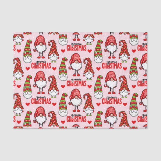 Weihnachtsgnomes Seidenpapier (Vorderseite)