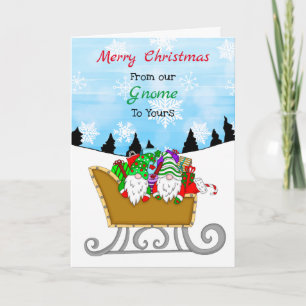 Weihnachtsgnomes Von unserem Genom zu Ihrer Kart Karte