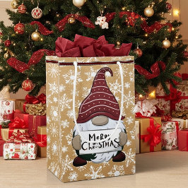 Weihnachtsgnottchen auf Papiertüte aussehen Kleine Geschenktüte