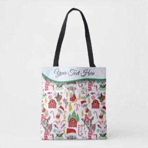 Weihnachtsgoaten und Jingle Bells Tasche