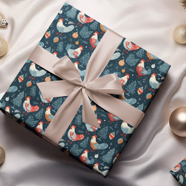 Weihnachtsgockel Geschenkpapier (Von Creator hochgeladen)