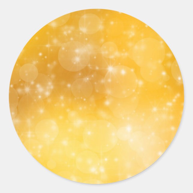 Weihnachtsgold Runder Aufkleber (Vorderseite)