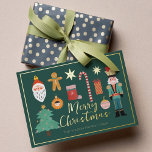 Weihnachtsgold Santa Nutcracker Niedlich Santa Foi Folie Einladungspostkarte<br><div class="desc">Weihnachts-Gold Santa Nutcracker Niedlich Foil Einladung Postkarte</div>