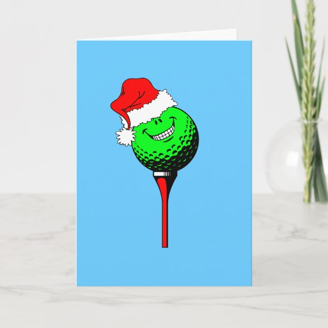 WeihnachtsGolf Feiertagskarte (Vorderseite)