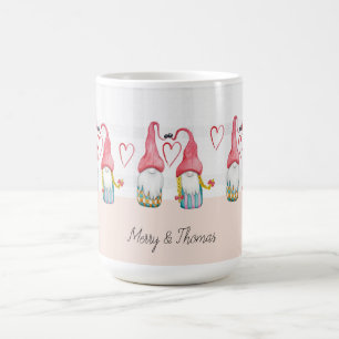 Weihnachtsgome in Liebe Wasserfarbe Handgemalt Kaffeetasse
