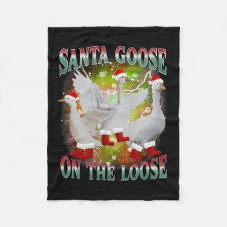 Weihnachtsgoose auf der Loose Santa Albern Goose A Fleecedecke