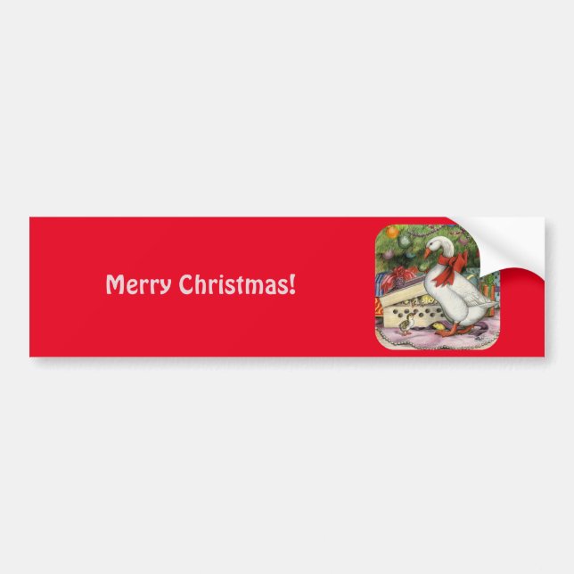 Weihnachtsgoose Autoaufkleber (Vorne)