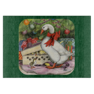 Weihnachtsgoose Schneidebrett