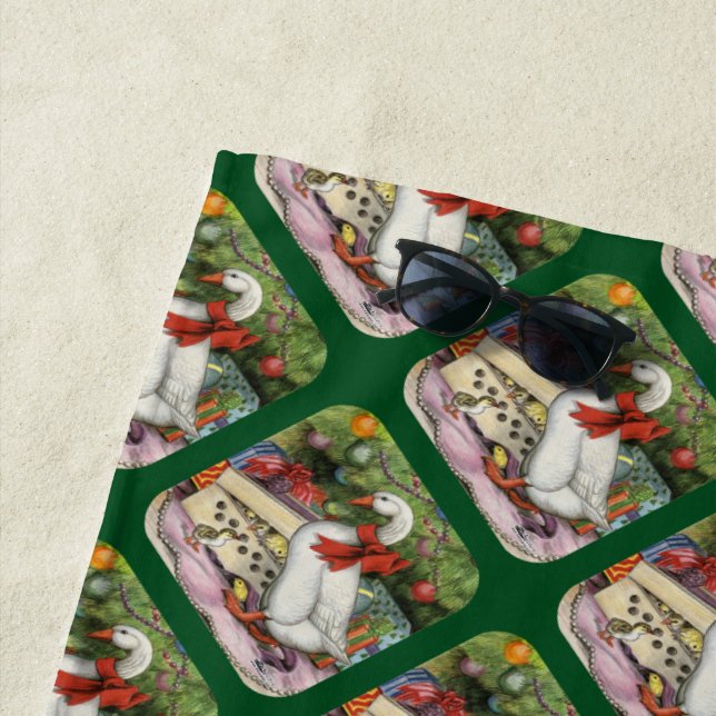 Weihnachtsgoose Strandtuch (Beispiel)