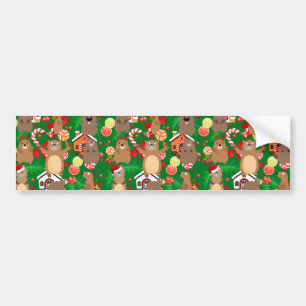 Weihnachtsgopher Autoaufkleber
