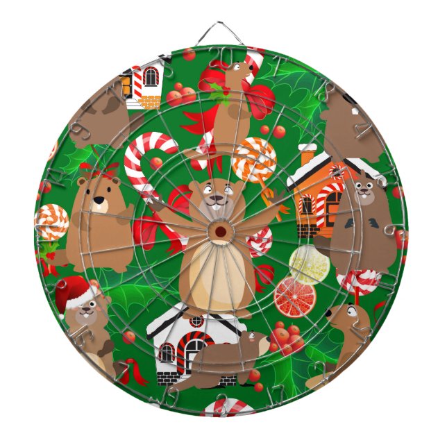 Weihnachtsgopher Dartscheibe (vorne)