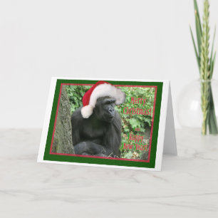 WeihnachtsGorilla Feiertagskarte