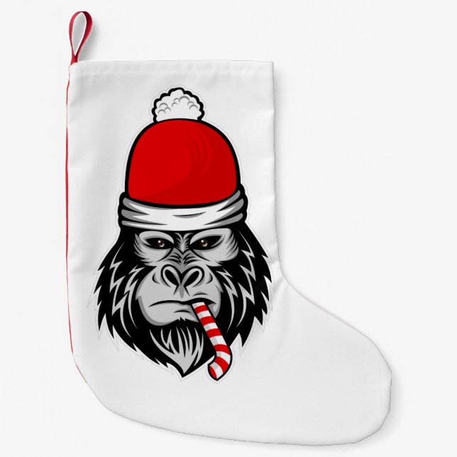Weihnachtsgorilla Kleiner Weihnachtsstrumpf (Vorderseite)