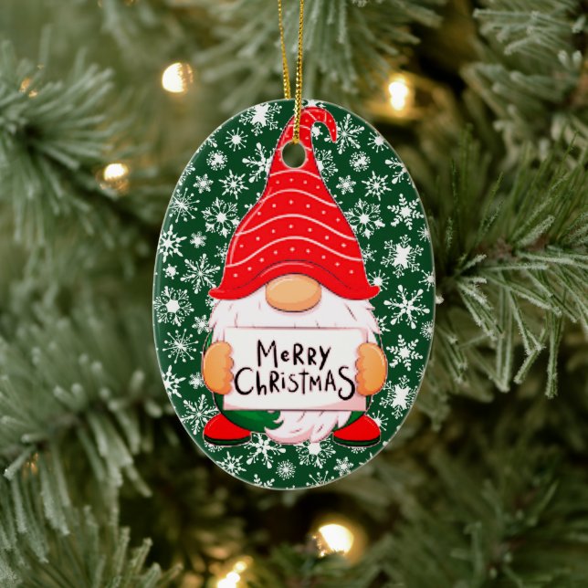 Weihnachtsgottesdienst personalisierte Keramik Orn Keramik Ornament (Baum)