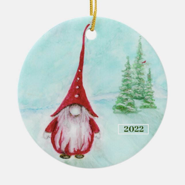 Weihnachtsgottesdienst Personalisierte Keramik Orn Keramik Ornament (Vorne)