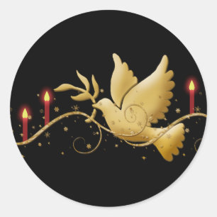 Weihnachtsgottesdienst Runder Aufkleber