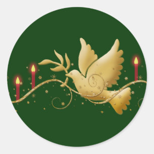 Weihnachtsgottesdienst Runder Aufkleber