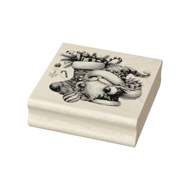 Weihnachtsgottesdienst, Strümpfe und Geschenke Gummistempel (Stempel)