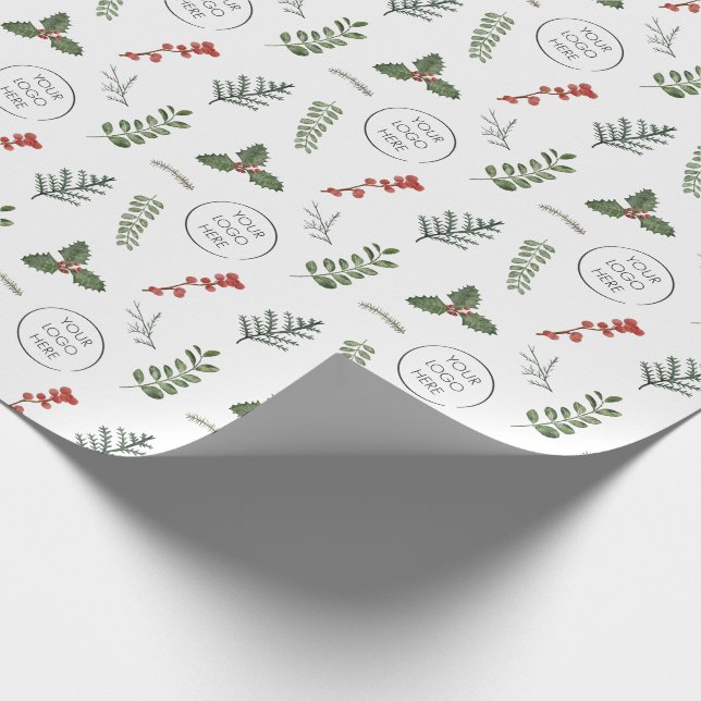 Weihnachtsgotteslogos für Kleinunternehmen Geschenkpapier (Ecke)