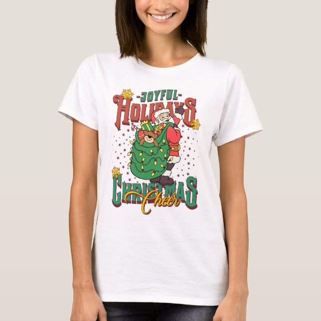 Weihnachtsgrafik-T-Shirt | Holiday Spaß T - Shirt (Vorderseite)