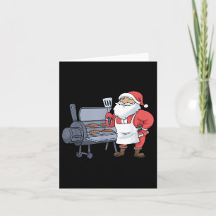 Weihnachtsgrill Santa Claus Grill Smoker Steak Karte