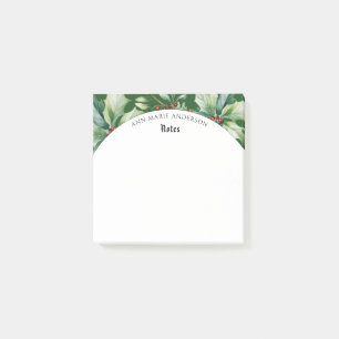 Weihnachtsgrün-Einkaufsnotizblock Post-it Klebezettel