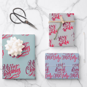 Weihnachtsgrün Geschenkpapier Set