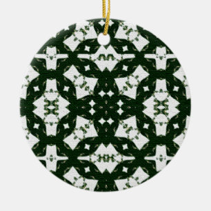 Weihnachtsgrün Keramik Ornament