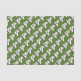 Weihnachtsgrün-Pin-Hirschgespinst Seidenpapier