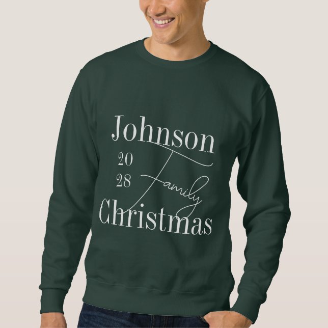 Weihnachtsgrün Sweatshirt (Vorderseite)