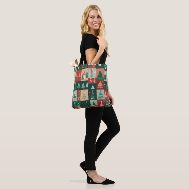 Weihnachtsgrün Tasche (Am Model)