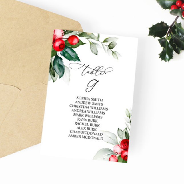 Weihnachtsgrün Tischnummer 9 Sitzplan (Von Creator hochgeladen)