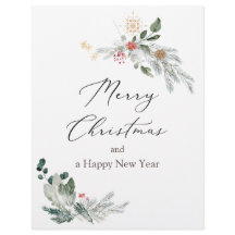 Weihnachtsgrün Wasserfarbe Letterhead