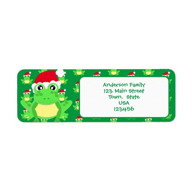 Weihnachtsgrün Weihnachtsmannmütze Muster Niedlich (Vorne)