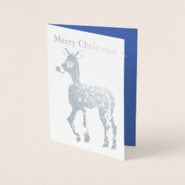 Weihnachtsgründerkarte Folienkarte