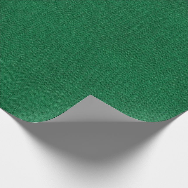 Weihnachtsgrüne Leinwand-Beschaffenheit Geschenkpapier (Ecke)