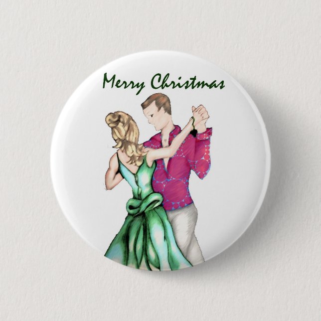 Weihnachtsgruß Button (Vorderseite)