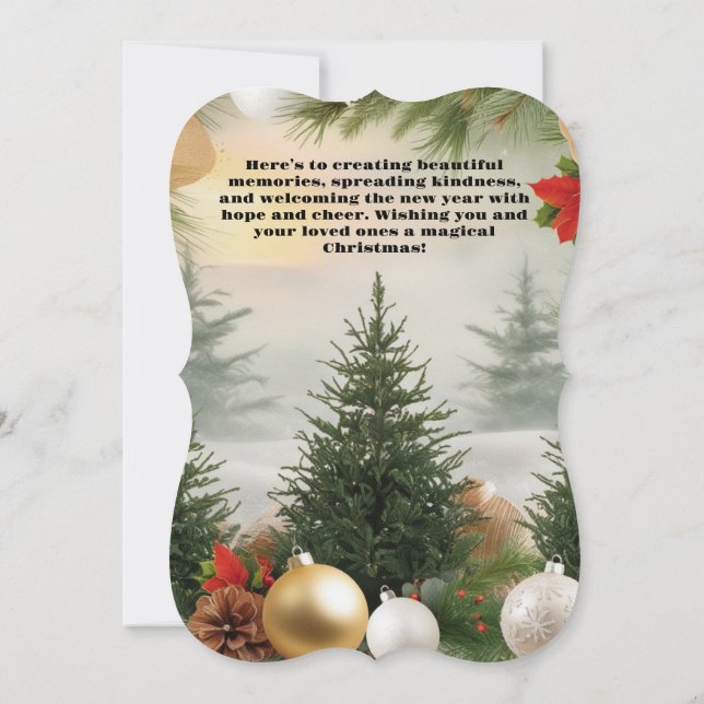 Weihnachtsgruß  karte (Rückseite)