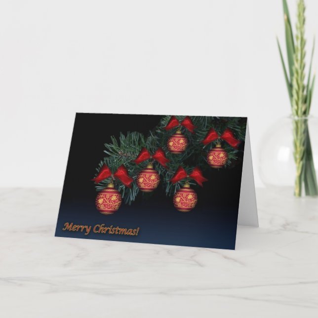Weihnachtsgruß-Karte Feiertagskarte (Vorderseite)